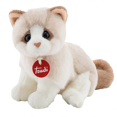 Trudi Kitty Peluş Beyaz Bej Kedi 20cm Kız Erkek Çocuk Oyuncak Eğitici Oyuncaklar