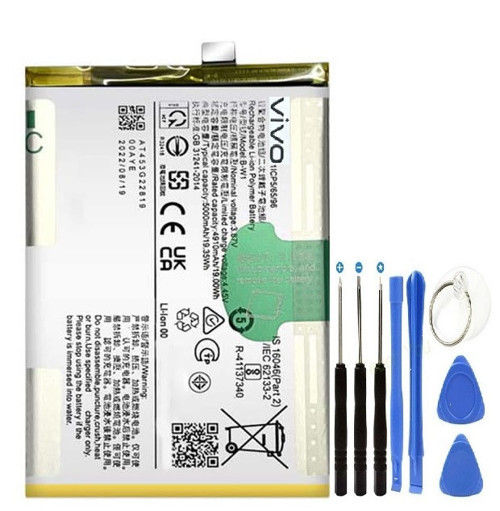 Vivo Y02 Pil Batarya B-W1+Tamir Seti 5000 mAh