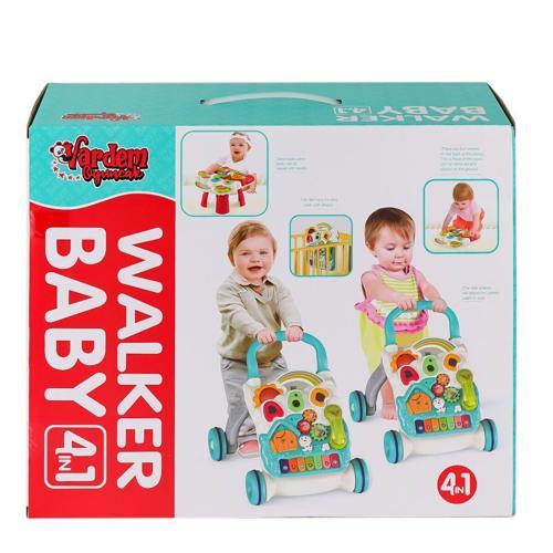 BIB-6017 Pianolu Yürüme Arkadaşı 4IN1 Kız Erkek Çocuk Oyuncak Eğitici Oyuncaklar