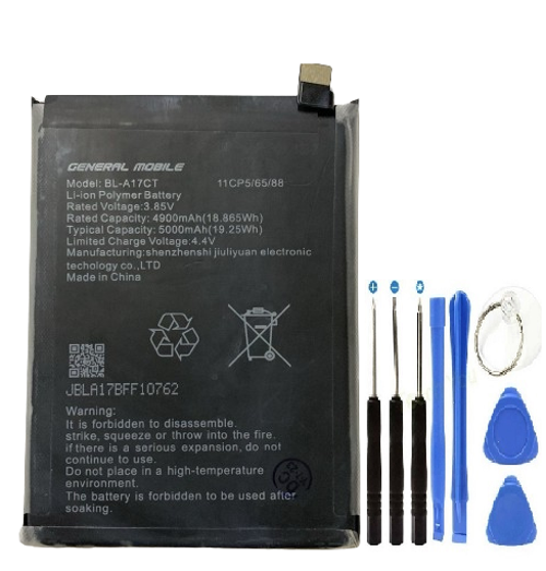 General Mobile GM21 Pil Batarya BL-A17CT+Tamir Set 5000 mAh