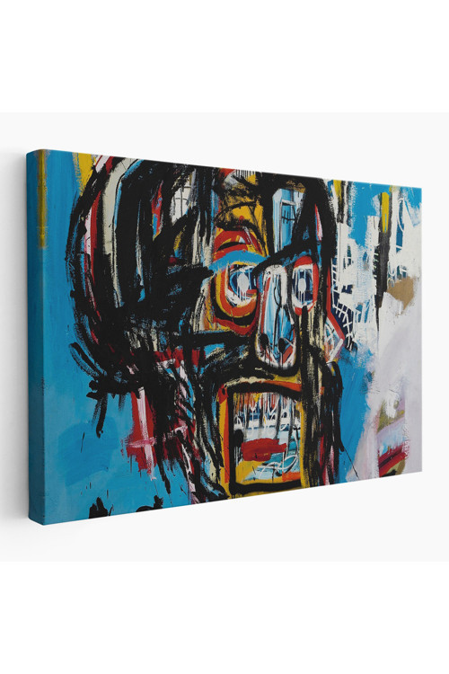 Jean Michel Basquiat'İn Untitled Kafatası Kanvas Tablo-5031