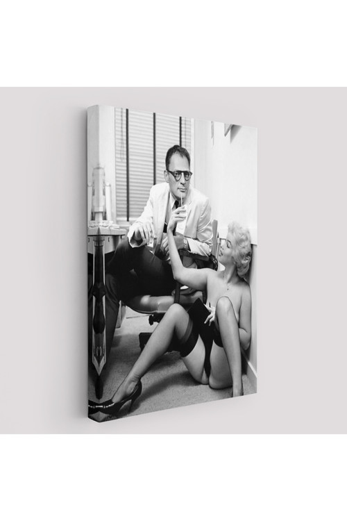 Marilyn Monroe İle Arthur Miller Duvar Tablosu-6063