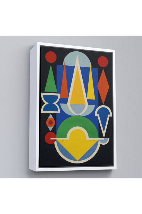 Çerçeveli Auguste Herbin - Kompozisyon Çiçek Meyve Tablo-7335