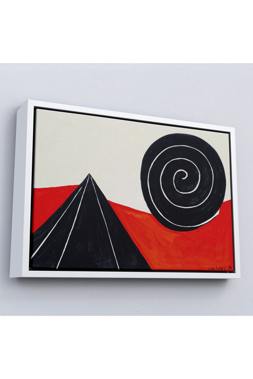 Çerçeveli Alexander Calder - Piramit Ve Sarmal Tablo - Pyramid And Spiral-7111
