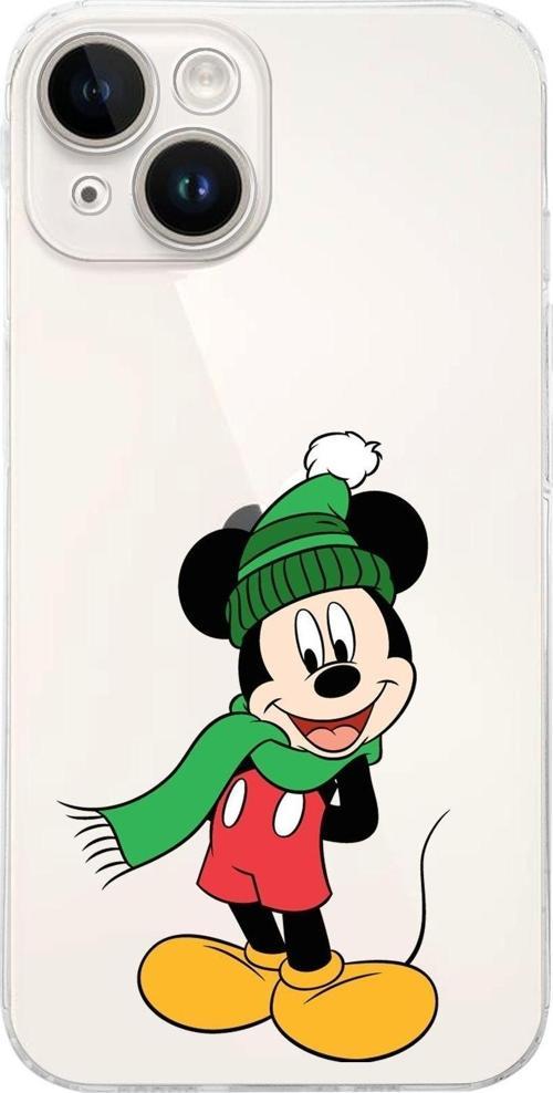 Apple Iphone 14 Plus Uyumlu Kamera Korumalı Kapakmickey Mouse Tasarımlı Şeffafkılıf