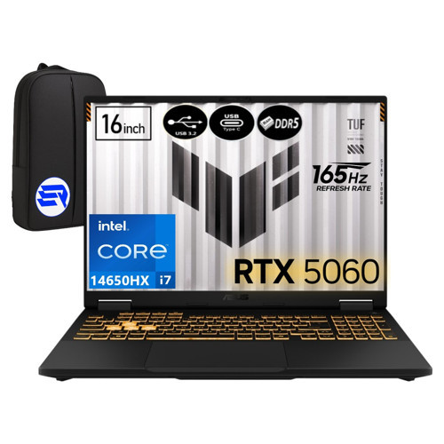 Tuf Gamıng F16 FX608JMR-RV067 Intel I7-14650HX 16GB Ram 1tb SSD RTX5060 16" Fhd+ 165Hz WIN11 Pro + Elektropasaj Çan