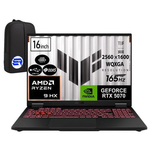 Tuf A16 FA608PP-QT031EP2 RTX5070 Ryzen 9 8940HX 64GB Ram 1tb SSD 16 Inç Wqxga 165Hz WIN11 Pro + Elektropasaj Çanta