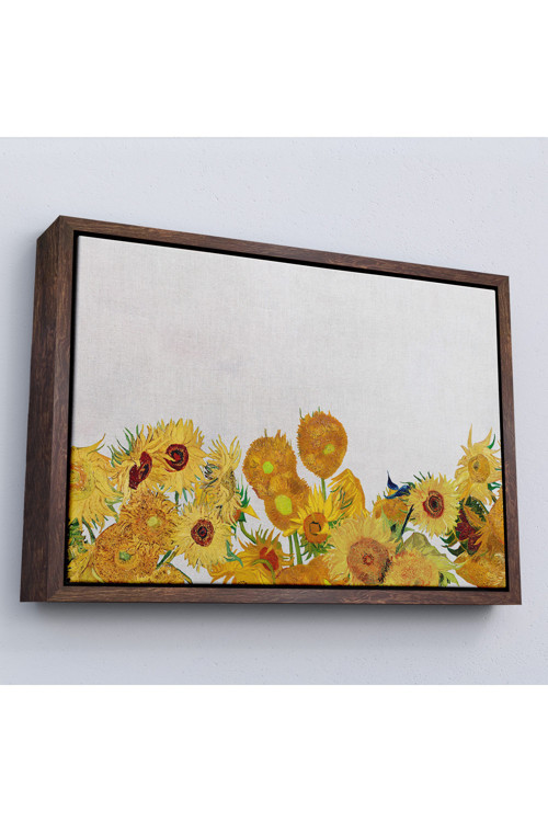 Çerçeveli Vincent Van Gogh - Ayçiçekleri Tablo-7149