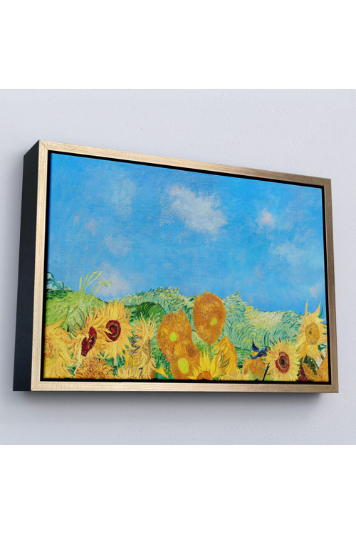 Çerçeveli Vincent Van Gogh - Ayçiçekleri Tablo-7153