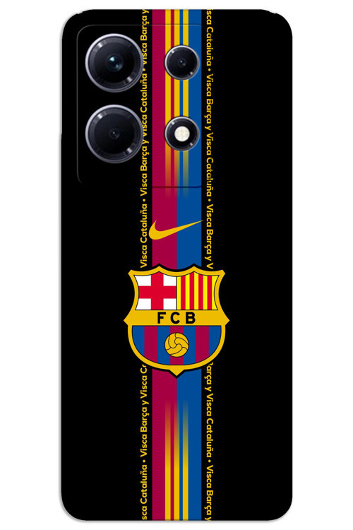 İnfinix Note 30 Kılıf HD Desen Baskılı Arka Kapak - Barça