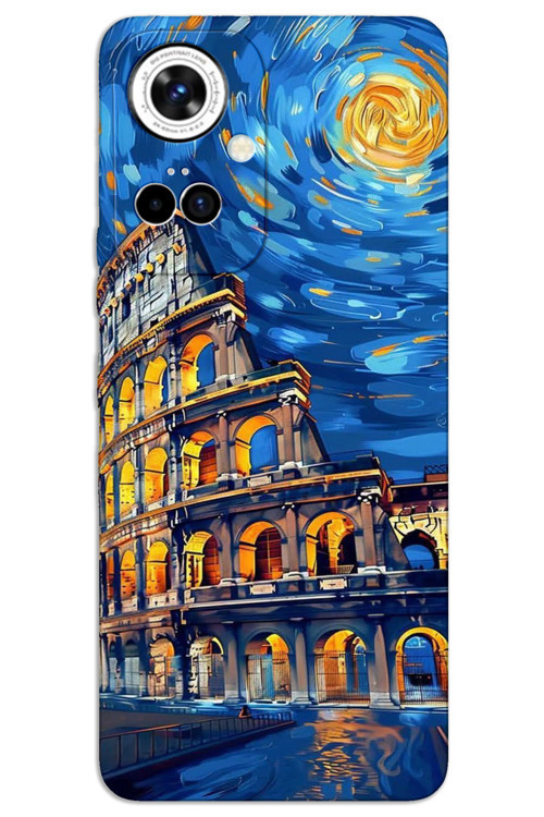 Tecno Camon 19 Pro Kılıf HD Desen Baskılı Arka Kapak - Sanat Roma