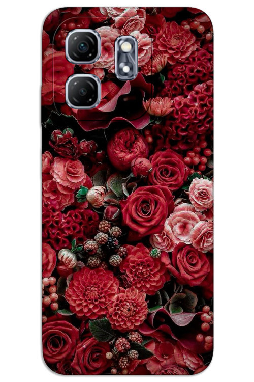 İnfinix Smart 9 Kılıf HD Desen Baskılı Arka Kapak - Güller
