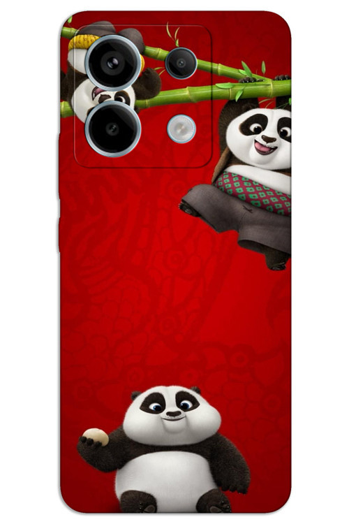 Xiaomi Poco M6 Pro Kılıf HD Desen Baskılı Arka Kapak - Panda