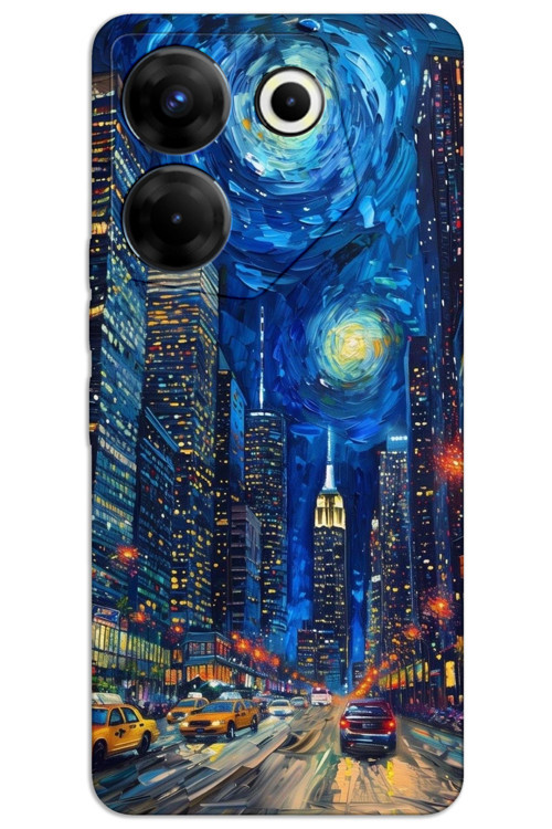 Tecno Camon 20 Pro 4G Kılıf HD Desen Baskılı Arka Kapak - Sanat Sokağı