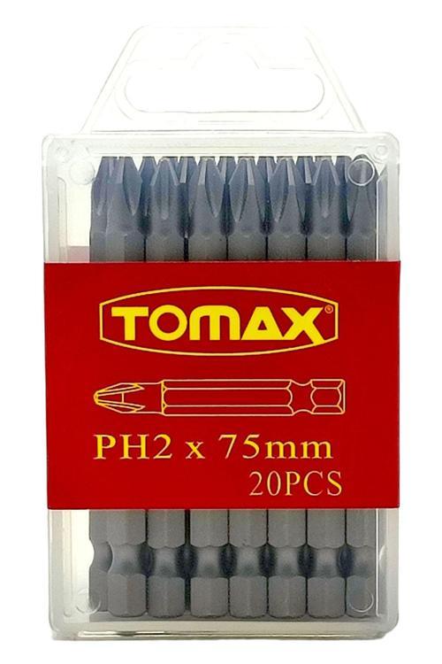 Yıldız Vidalama Uc Yıldız Vidalama Ucları Hırdavat Vidalama Ucları Bits Uç Ph2x75mm ( 20 Li Paket )
