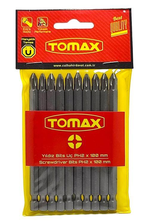 Yıldız Vidalama Uc Yıldız Vidalama Ucları Hırdavat Vidalama Ucları Bits Uç Ph2x100mm ( 10lu Paket )