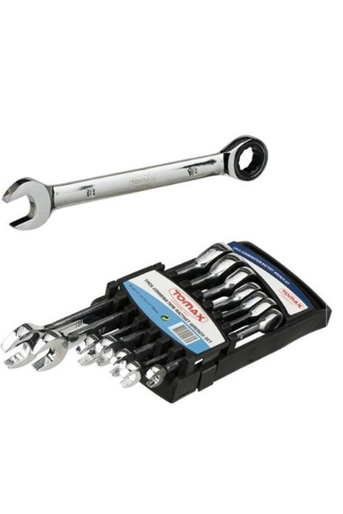 Cırcır Kombine Anahtar Takımı 8-10-11-12-13-17-19 Mm Seti
