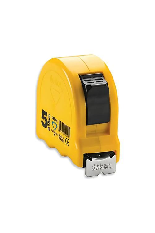 5 M x 19 MM Kemer Klipsli Şerit Metre