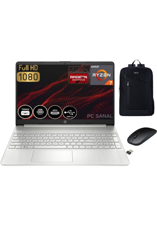 Amd Ryzen 7-5700U 32Gb 1 Tb Ssd 15.6" Fhd Windows 11 Dizüstü Bilgisayar 4H0J2Ea + Ekipman Hediye