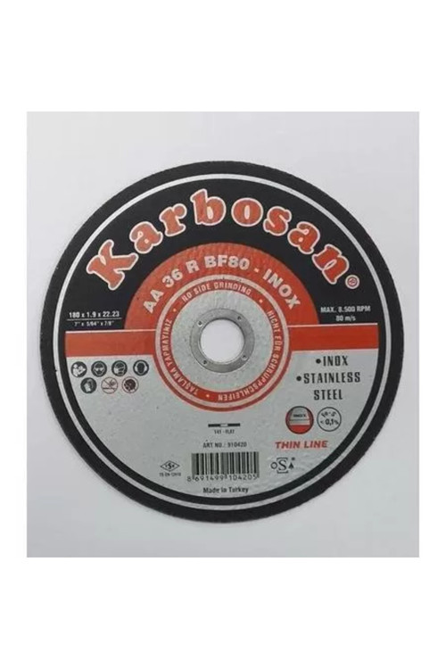 Karbosan Thinline İnox Kesici 180x1,9x22,23 Mm