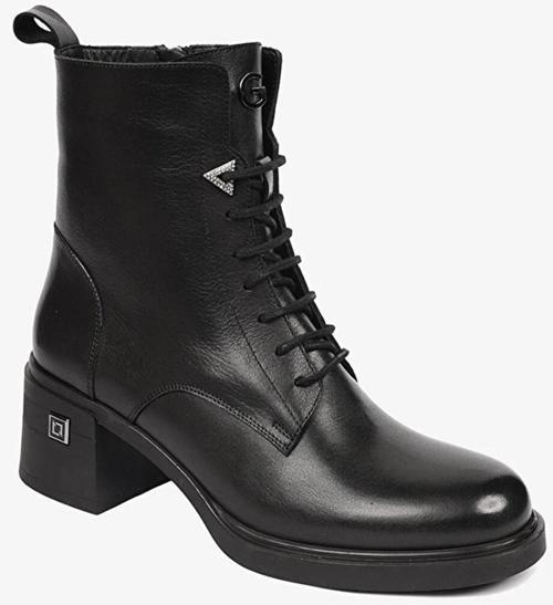 59127 Zn Chıc Topuklu Deri Kadın Bot