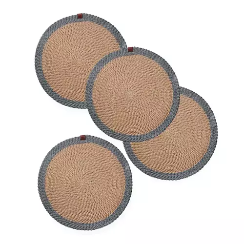 Natura 4lü Masa Servisi NaturelMavi A8989-5
