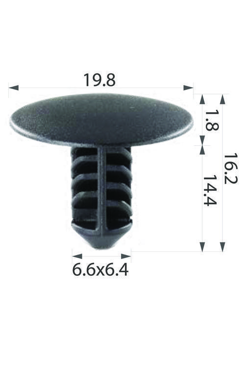 Oto Klips Kaput Keçe Klipsi Oem Renault 77030771174, Nissan 01553-00Qac 10Lu Paket