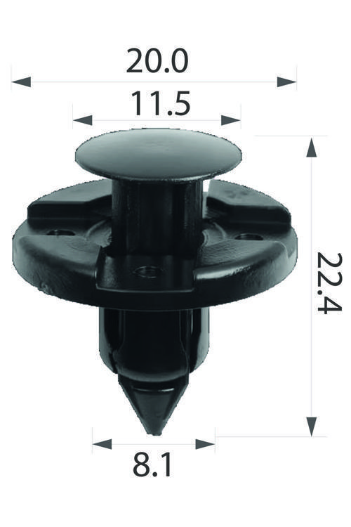 Oto Klips Davlumbaz Klipsi Oem Nissan 01553-09321, 01553-10501 Mitsubishi Mr328954 10Lu Paket