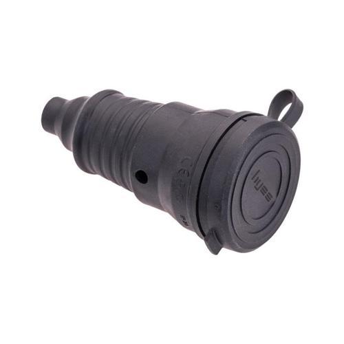 1X16A (2P+E) 220V Kauçuk Uzatma Prizi IP44