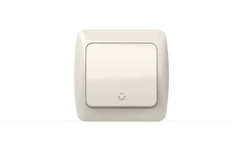 Eva Beyaz Nemliyer Light Anahtarı IP54