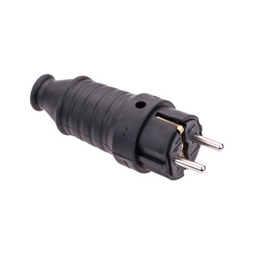 1X16A (2P+E) 250V Kauçuk Düz Fiş IP44