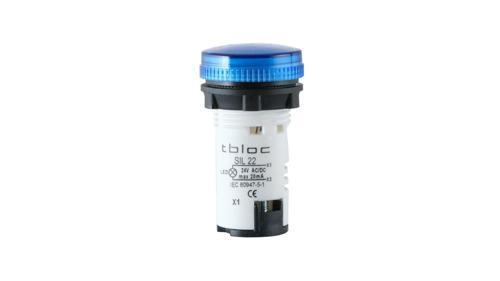 SIL22-220 Mavi Sinyal Lambası Led 220V