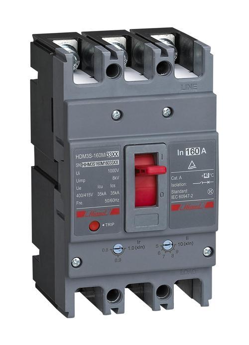 HDM3160N12533XX 60kA 3X125A Sabit Tip Kompakt TMŞ Şalter