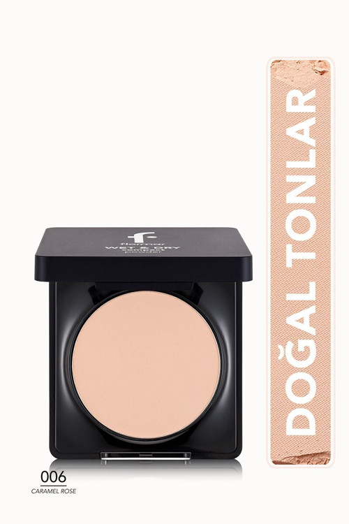 Islak-Kuru Kremsi Pudra - Wet&Dry Compact Powder - 006 Caramel Rose - 8682536053716