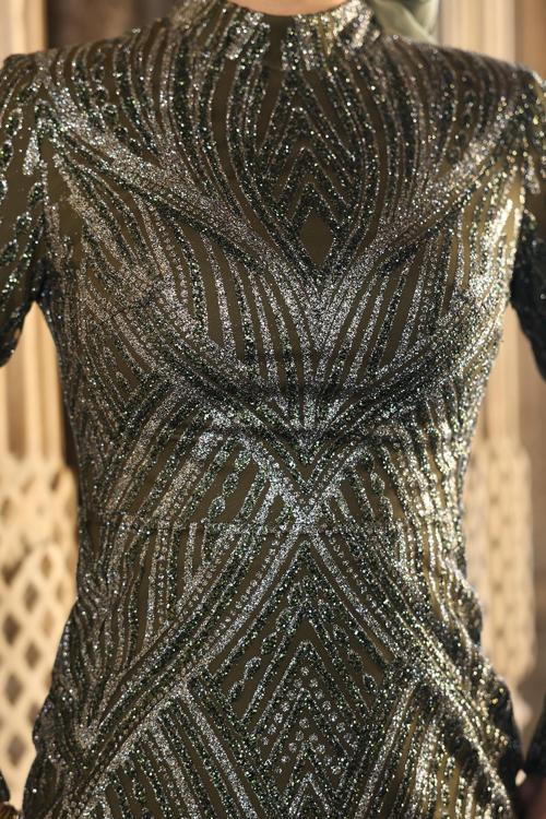 Gala Parıltılı Şık Tesettür Abiye