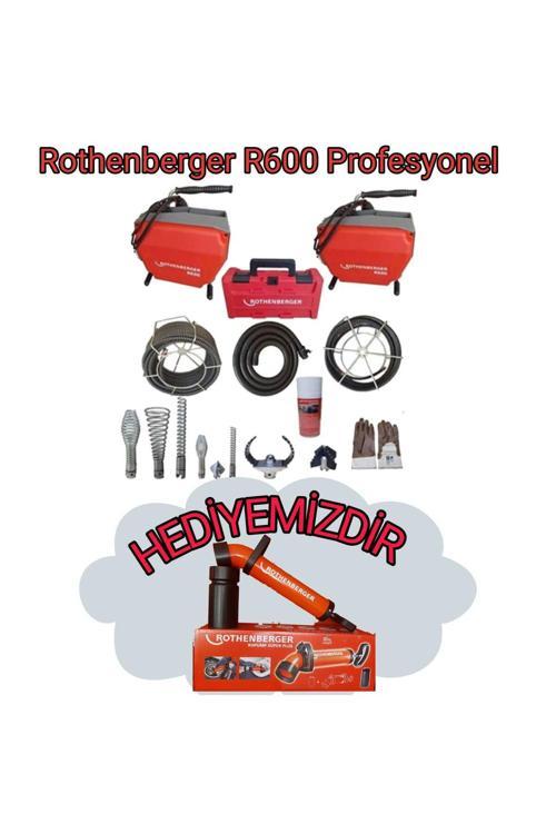 R600 Profesyonel Kanal Gider Açma Makinesi Ropump Hediyeli
