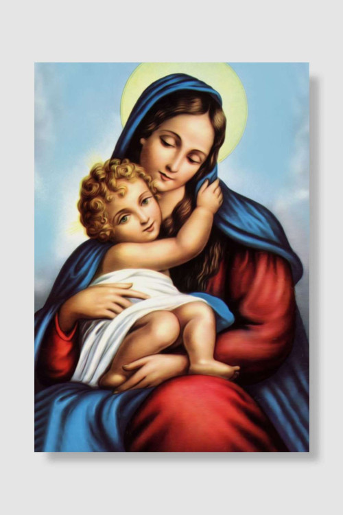 virgin mary 3 Popart Poster Dekoratif Modern Sanatsal Duvar Poster