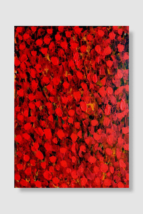 the bloody flowers Popart Poster Dekoratif Modern Sanatsal Duvar Poster