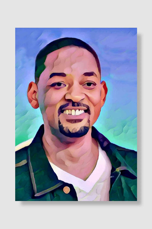 Will Smith Green Popart Poster Dekoratif Modern Sanatsal Duvar Poster