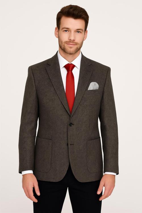 Slim Fit Erkek Tek Ceket