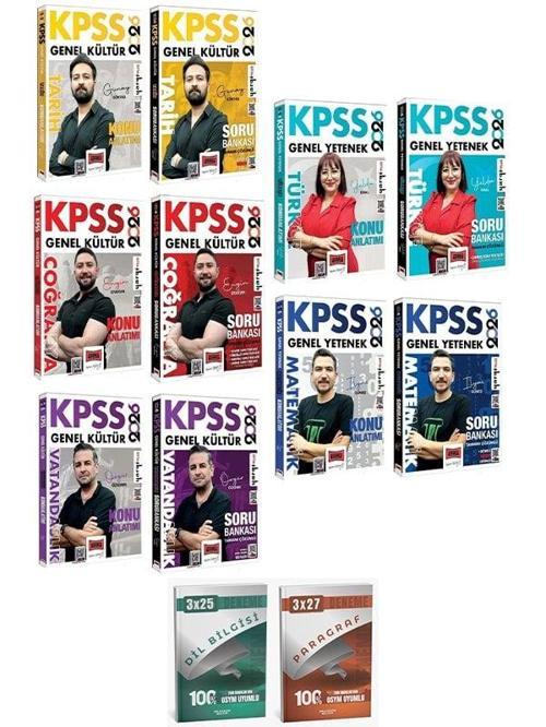 Yargı + Anla Kazan 2026 KPSS Genel Yetenek Genel Kültür Konu Anlatımı + Soru Bankası 10 lu Set Yargı Yayınları