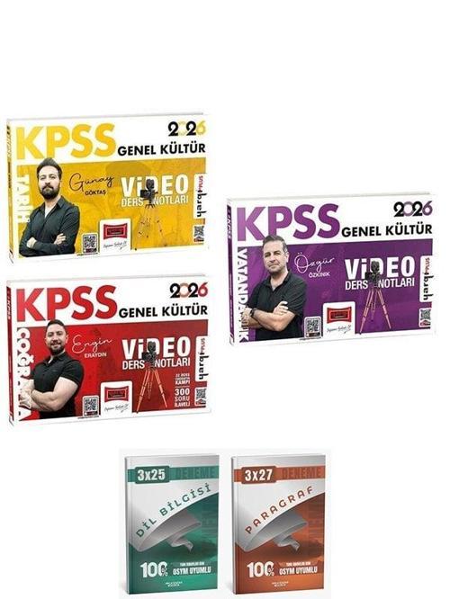 Yargı + Anla Kazan 2026 KPSS Tarih + Coğrafya + Vatandaşlık Video Ders Notları 3 lü Set Yargı Yayınları