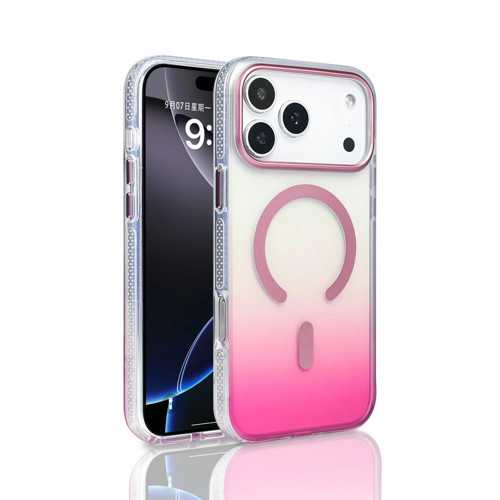Apple İphone 17 Pro Max Kılıf M-Safe Şarj Özellikli Transparan Renk Geçişli Zore Toros Kapak
