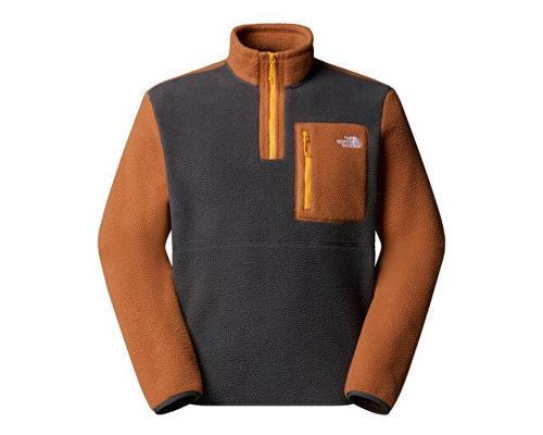 M Yumiori 1/4 Zip Erkek Outdoor Çeyrek Fermuarlı Polar Ceket NF0A883SEOF1 Gri