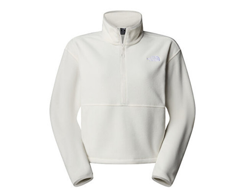 W Glacier Fleece 1/2 Zip Short Jacket Kadın Outdoor Çeyrek Fermuarlı Polar Üst NF0A8D2CQLI1 Beyaz