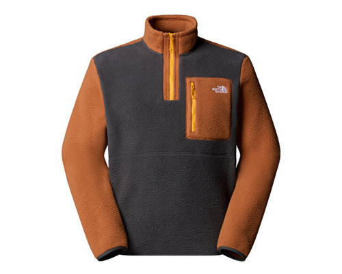 M Yumiori 1/4 Zip Erkek Outdoor Çeyrek Fermuarlı Polar Ceket NF0A883SEOF1 Gri