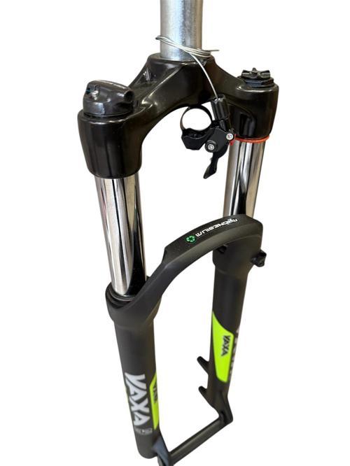 Zoom Vaxa 32 Air 27,5" Jant Havalı Gidondan Kilitli Bisiklet Maşası 1-1/8 QR Maşa Magnezyum Bacak Siyah Yeşil