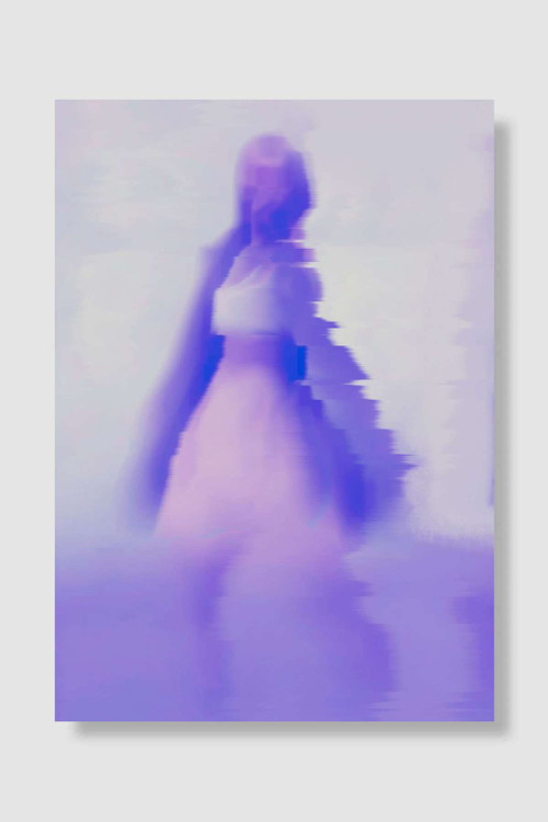 Young woman Popart Poster Dekoratif Modern Sanatsal Duvar Poster