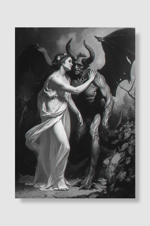 The beauty and the devil Anime Poster Çerçevesiz Yüksek Kalite Duvar Poster