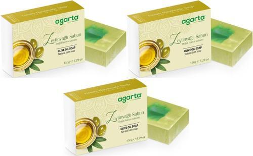 El Yapımı Doğal Sabun 150GR Zeytinyağlı (3 Lü Set)